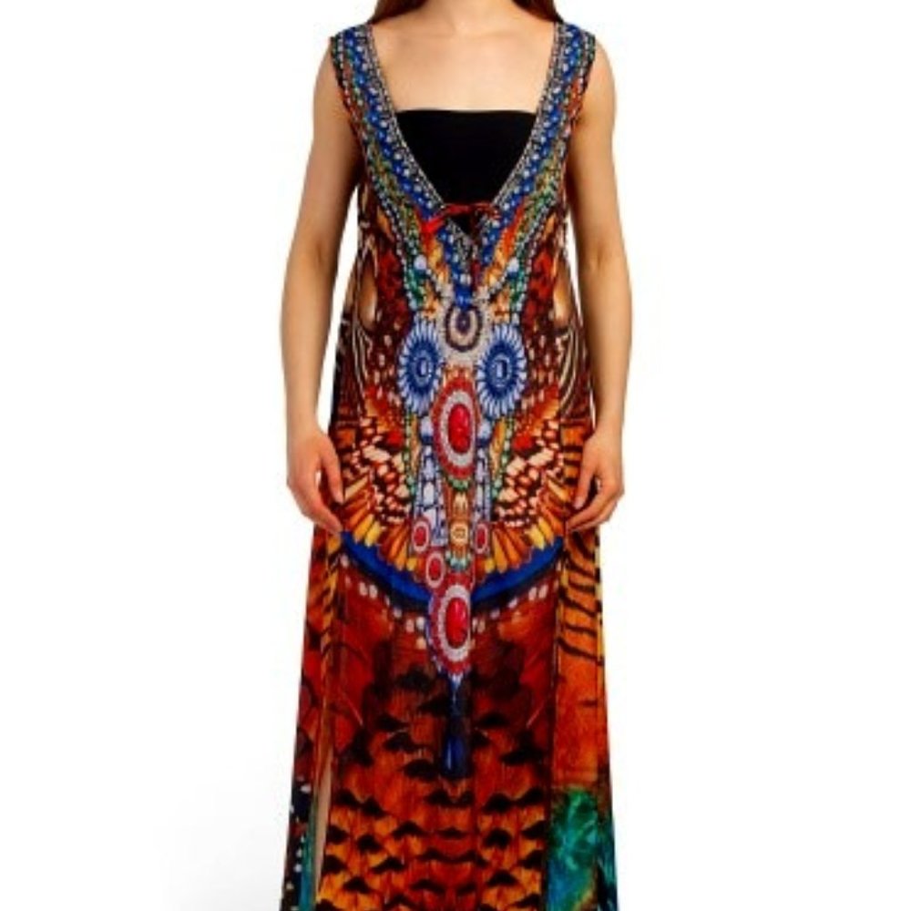 LA MODA Animal Print LUXURY Swim Cover-up/Kaftan